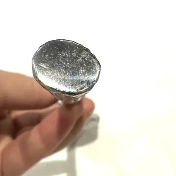 Antique Vintage Silver Garden Salad Server Set - 2 Pieces - 12" - Picture 6 of 6